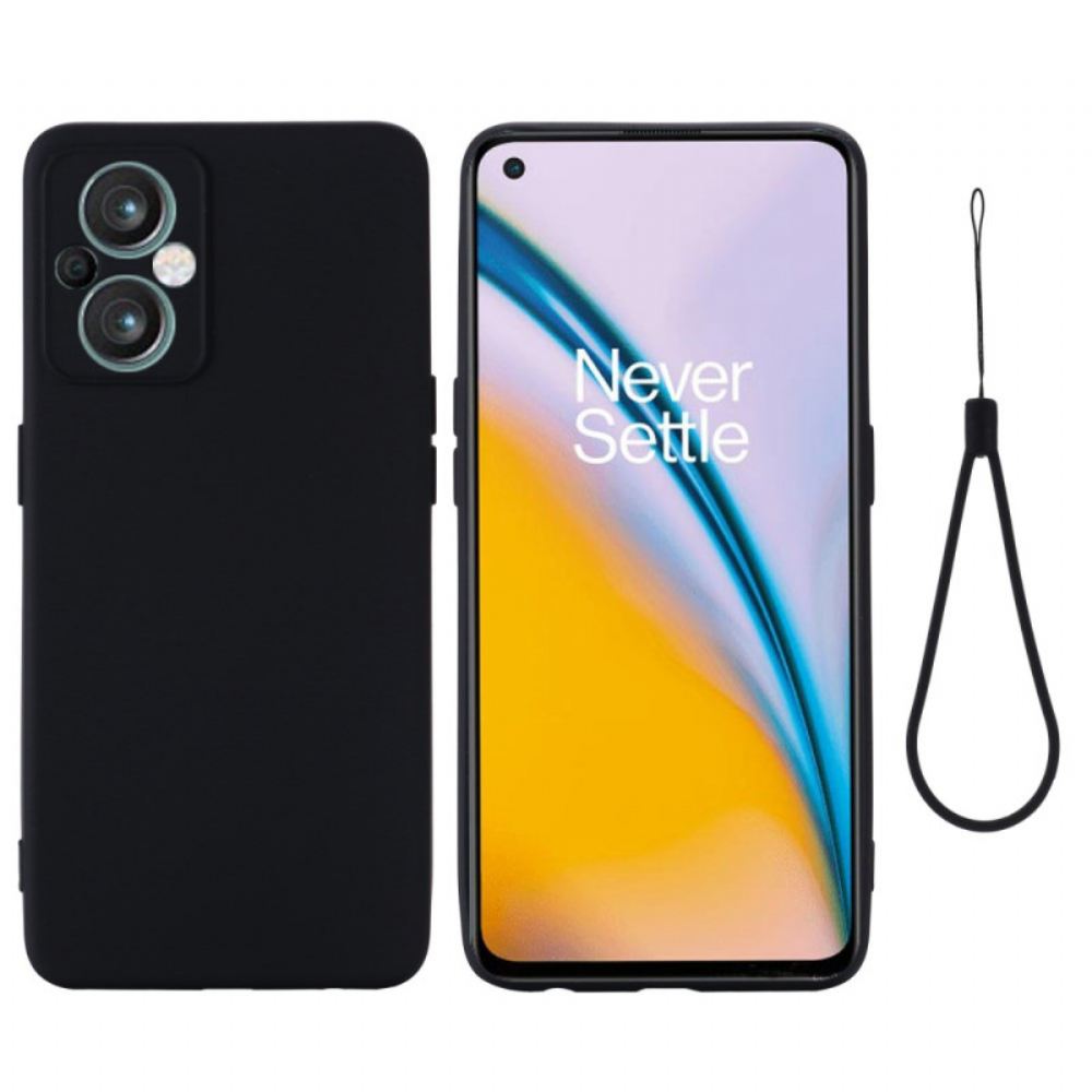 Kryt Na Oppo Reno 8 Lite Na Lana Řemínek Z Tekutého Silikonu