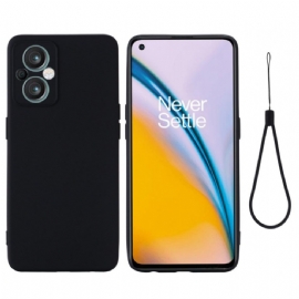 Kryt Na Oppo Reno 8 Lite Na Lana Řemínek Z Tekutého Silikonu