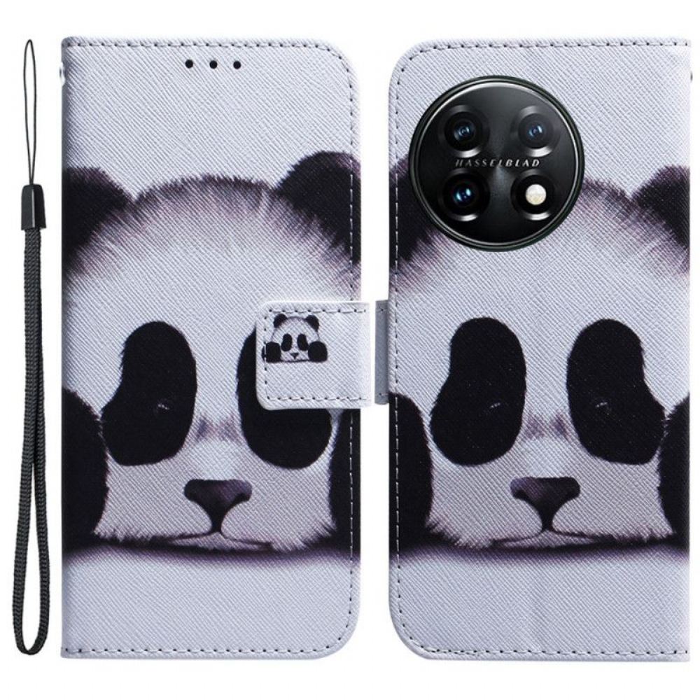 Kožené Pouzdro Na OnePlus 11 5G Panda