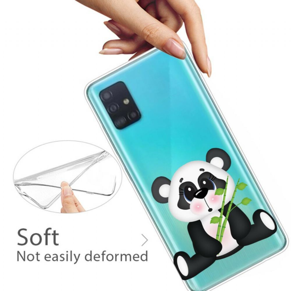 Kryt Na Samsung Galaxy A71 Transparentní Smutná Panda