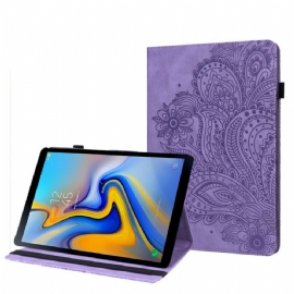 Kožené Pouzdro Folio Na Samsung Galaxy Tab A7 Lite Květinová Mandala