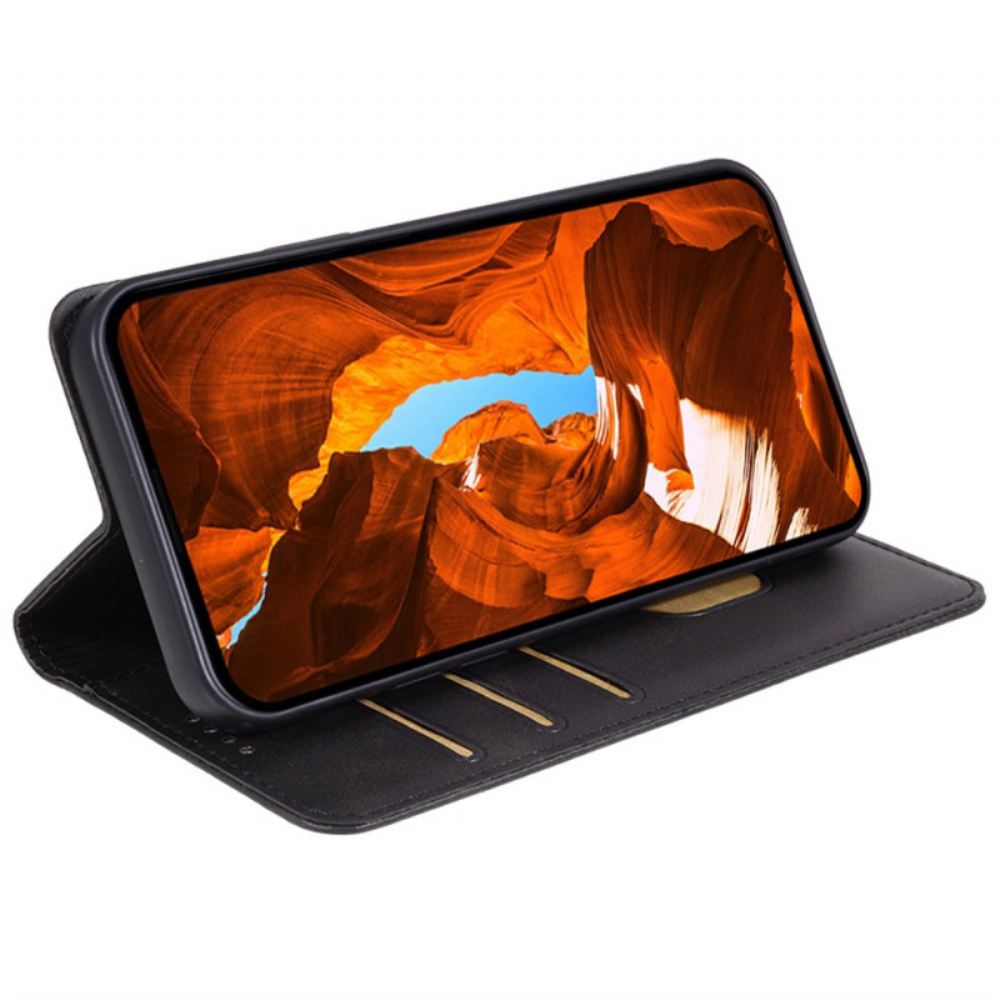 Kožené Pouzdro Folio Xiaomi 14t Pro Imitace Kůže