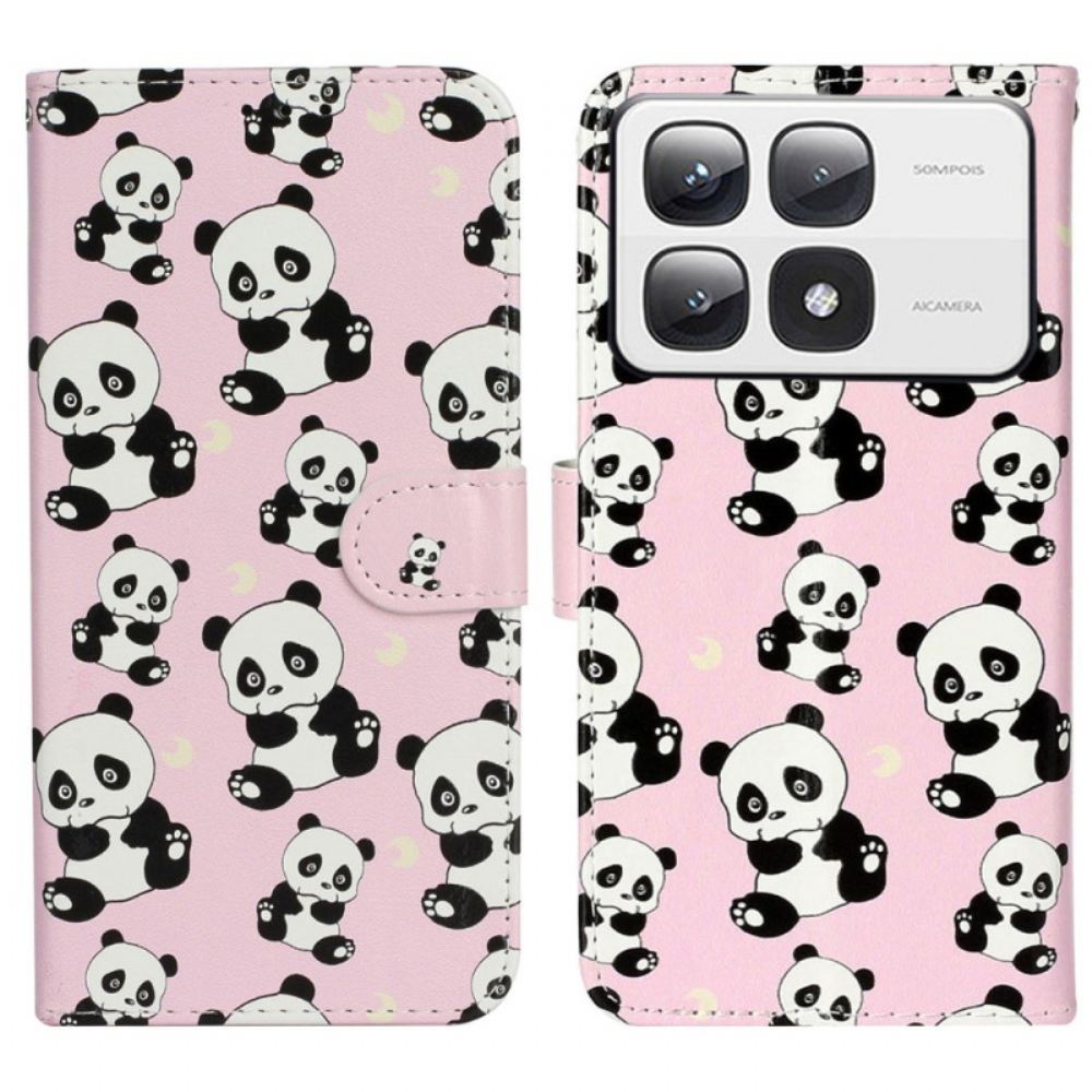 Kožený Kryt Na Xiaomi 14t Pro Pandas Premium