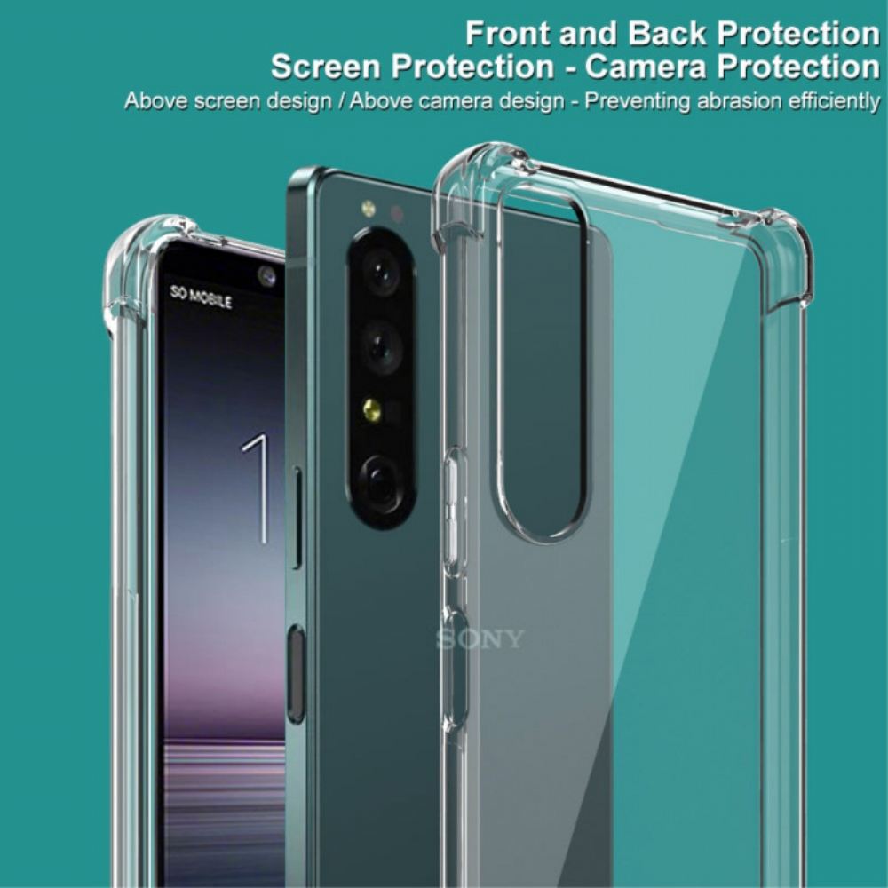 Kryty Na Mobil Na Sony Xperia 1 IV Transparentní S Imak Screen Film