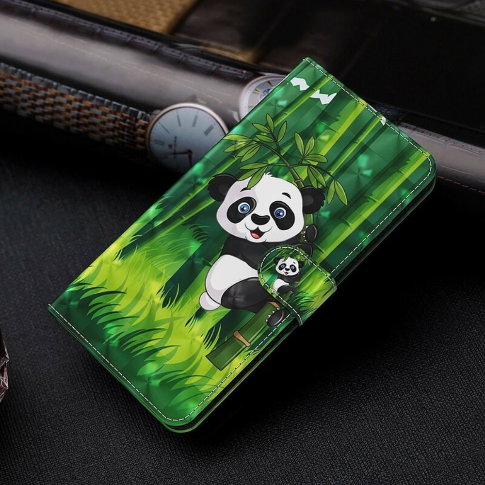 Flipové Pouzdro Na Samsung Galaxy S21 FE Panda A Bambus