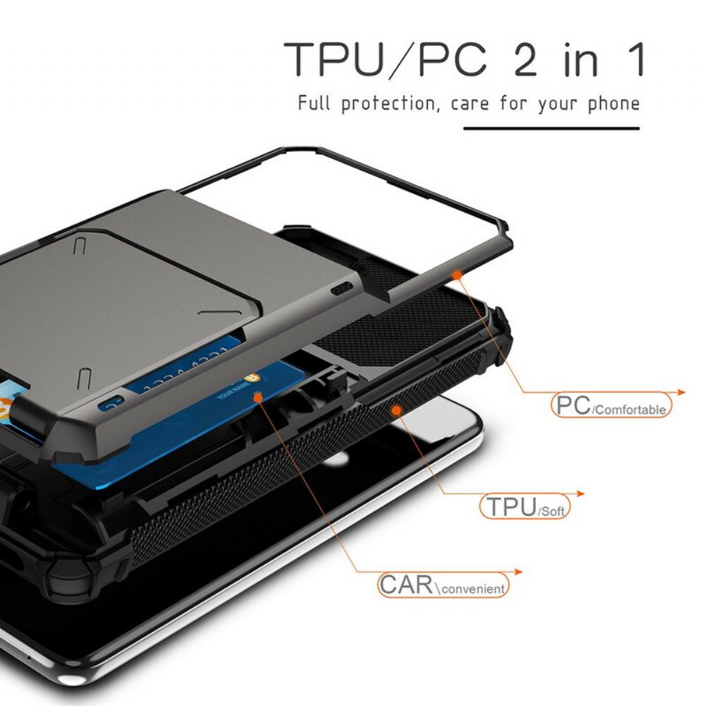 Kryt Na Samsung Galaxy S21 FE Držák Karty Ve Stylu Převrácení