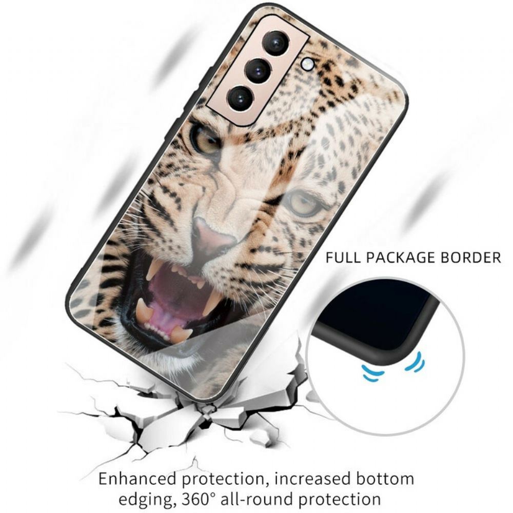 Kryt Na Samsung Galaxy S21 FE Tvrzené Sklo Leopard