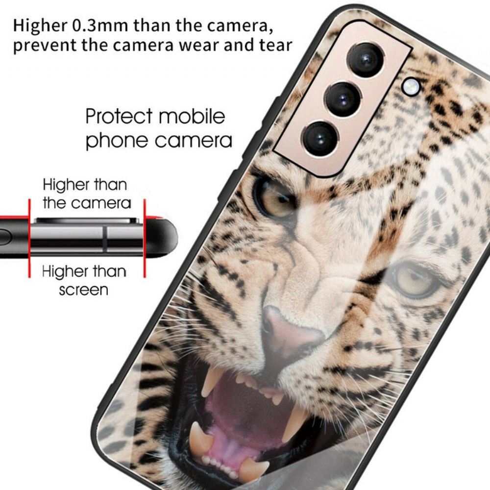 Kryt Na Samsung Galaxy S21 FE Tvrzené Sklo Leopard