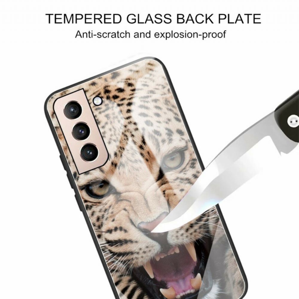 Kryt Na Samsung Galaxy S21 FE Tvrzené Sklo Leopard