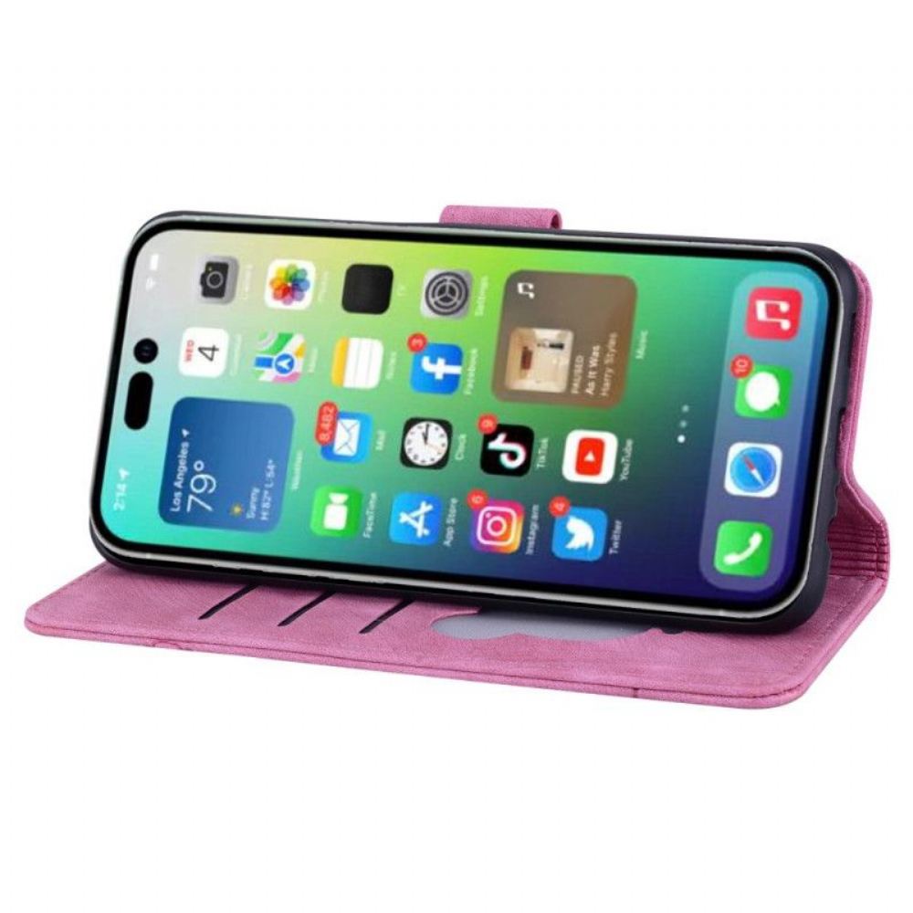 Flipové Pouzdro Na iPhone 15 Pro Max Na Lana Tanga Cat Daydream