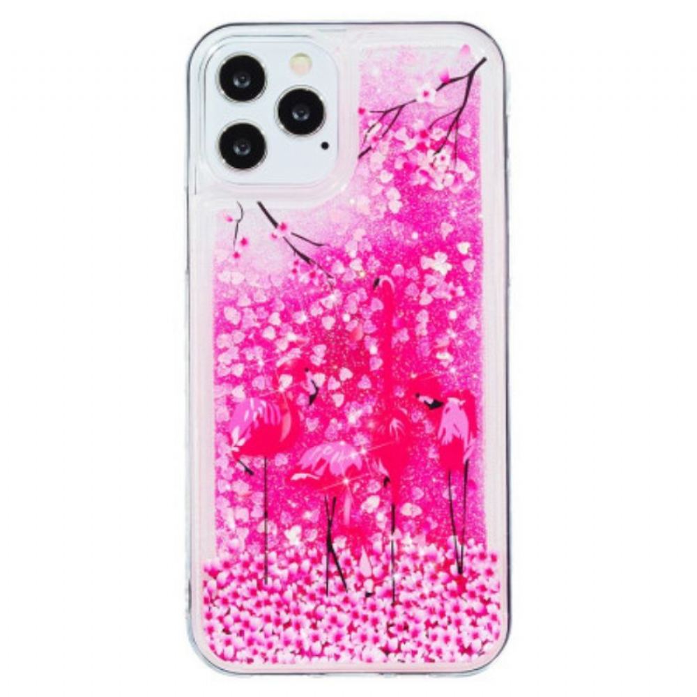 Kryt Na iPhone 15 Pro Max Flamingo Glitter