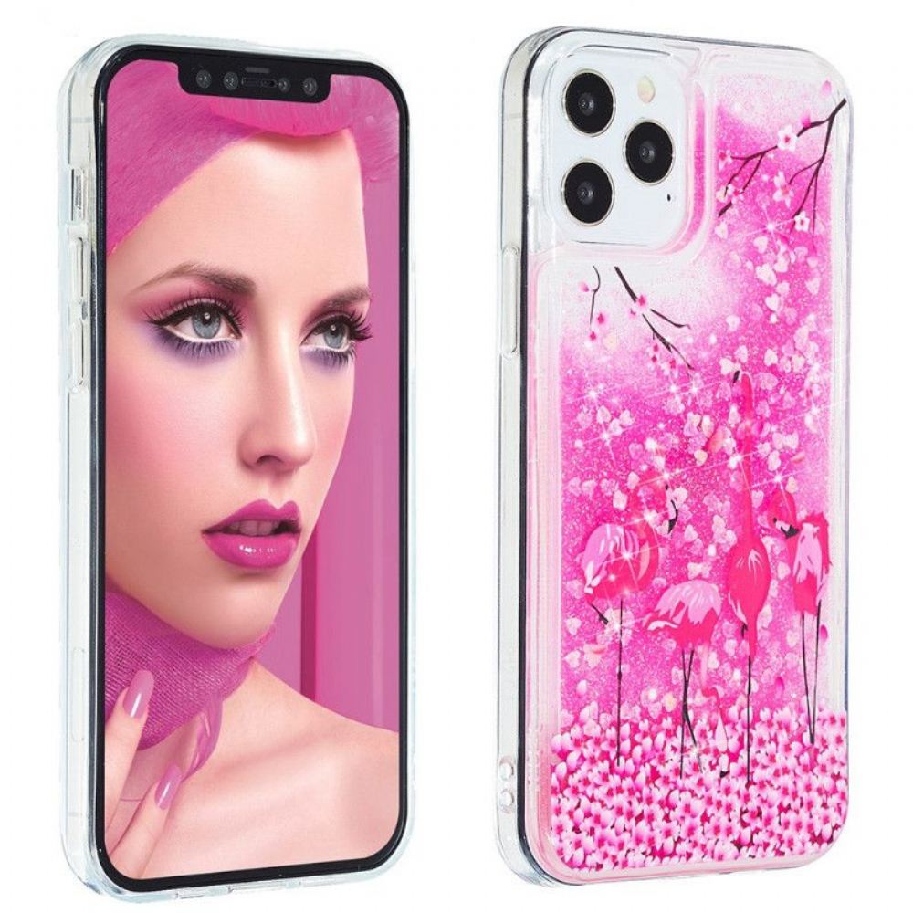 Kryt Na iPhone 15 Pro Max Flamingo Glitter