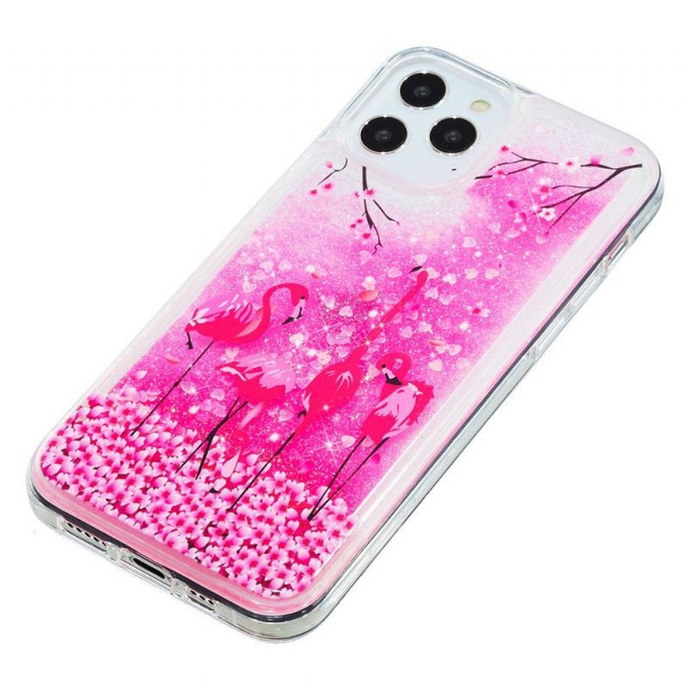 Kryt Na iPhone 15 Pro Max Flamingo Glitter