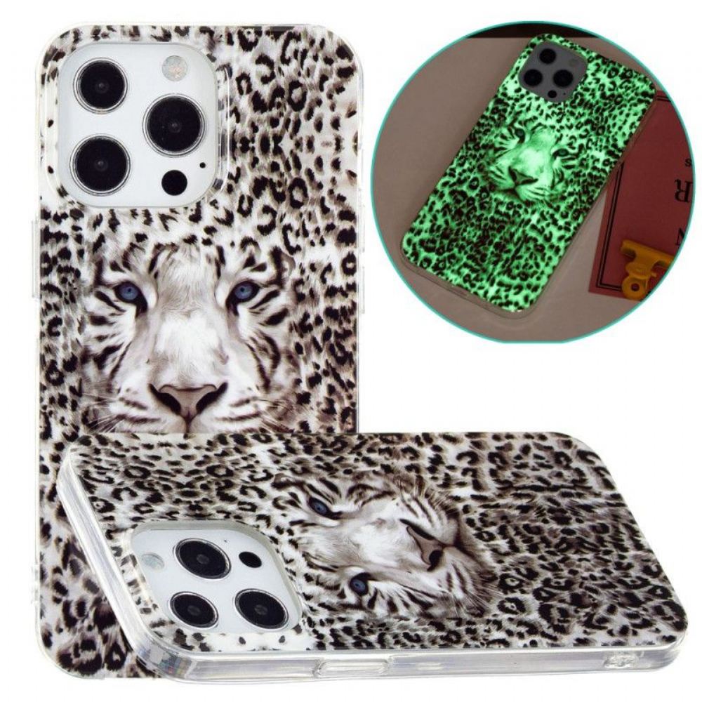 Kryt Na iPhone 15 Pro Max Fluorescenční Leopard