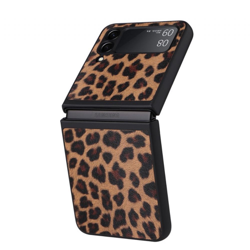 Kryty Na Mobil Na Samsung Galaxy Z Flip 3 5G Flipové Pouzdro Leopard