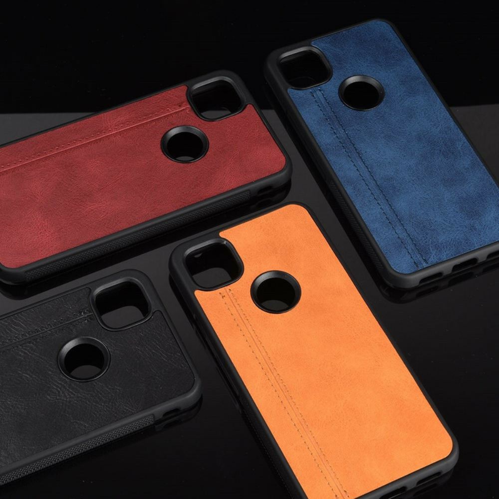 Kryt Na Google Pixel 4a Efekt Kůže Ve Švu