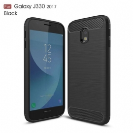 Kryty Na Mobil Na Samsung Galaxy J3 2017 Kartáčované Uhlíkové Vlákno