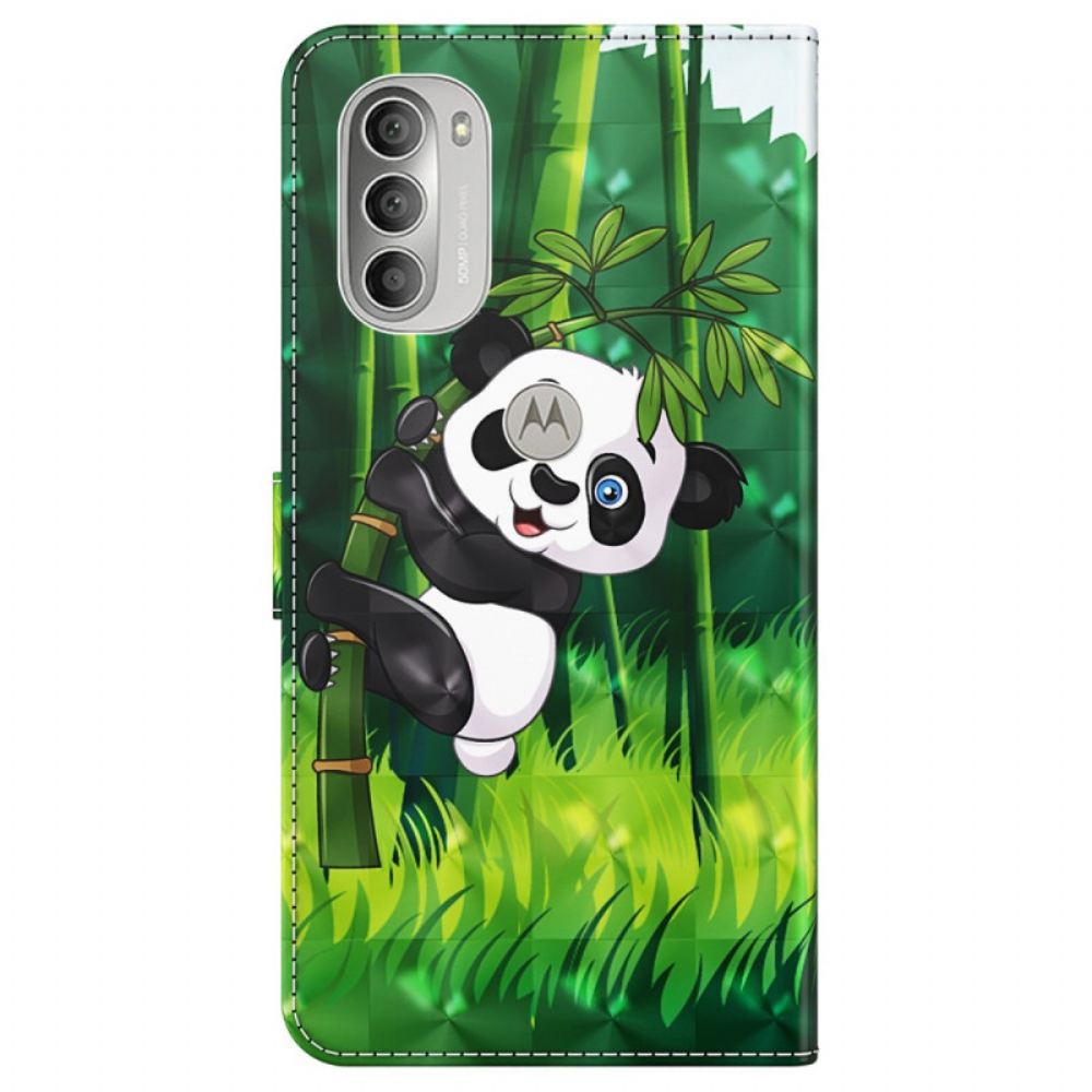 Flipové Pouzdro Na Moto G51 5G Panda A Bambus