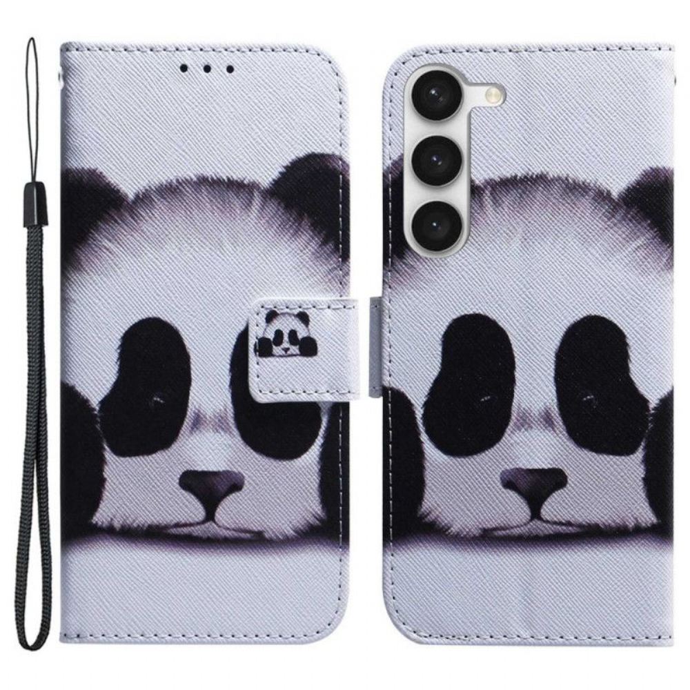 Flipové Pouzdro Na Samsung Galaxy S23 5G Na Lana My Lanyard Panda