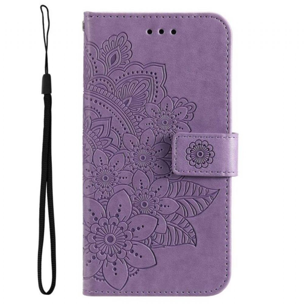 Flipové Pouzdro Na Samsung Galaxy S23 5G Na Lana Strappy Mandala