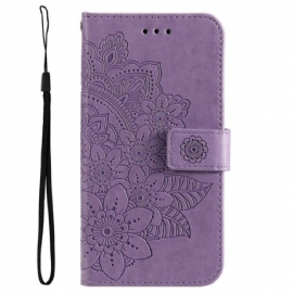 Flipové Pouzdro Na Samsung Galaxy S23 5G Na Lana Strappy Mandala