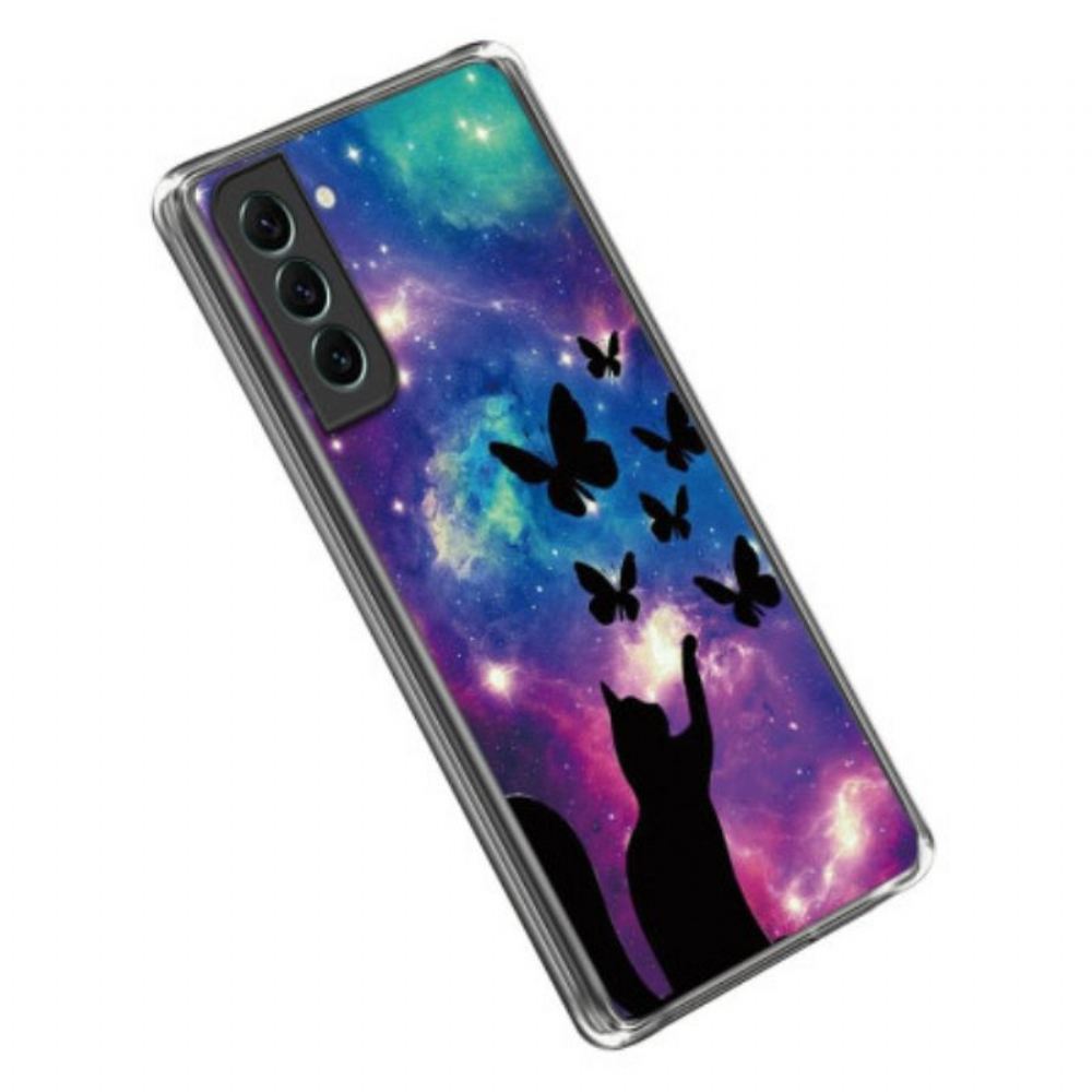 Kryt Na Samsung Galaxy S23 5G Silikon Space Cat