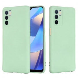 Kryty Na Mobil Na Oppo A16 / A16s Tekutý Silikon Se Šňůrkou