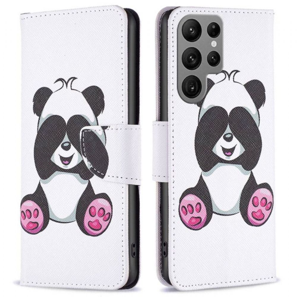 Flipové Pouzdro Na Samsung Galaxy S23 Ultra 5G Panda