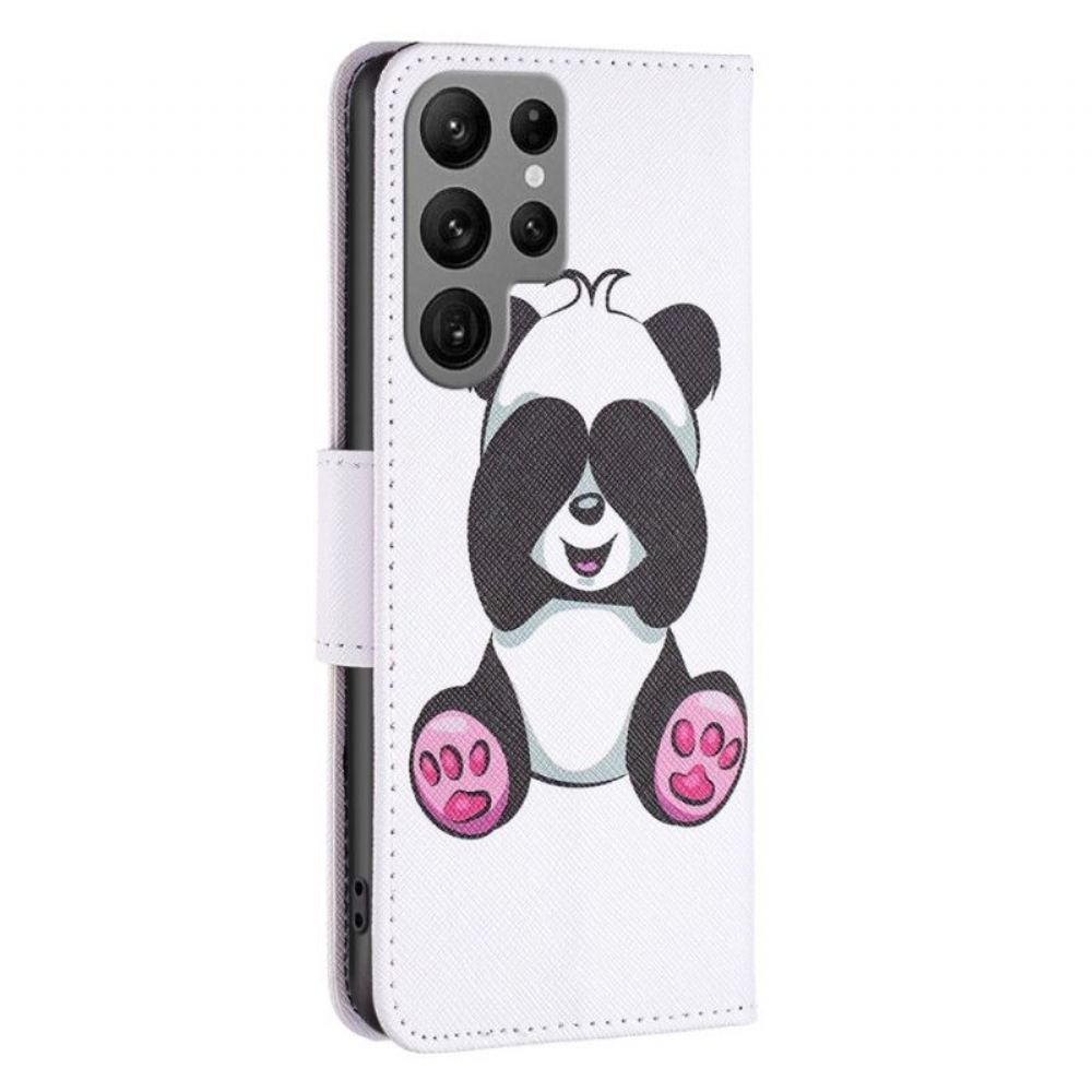 Flipové Pouzdro Na Samsung Galaxy S23 Ultra 5G Panda