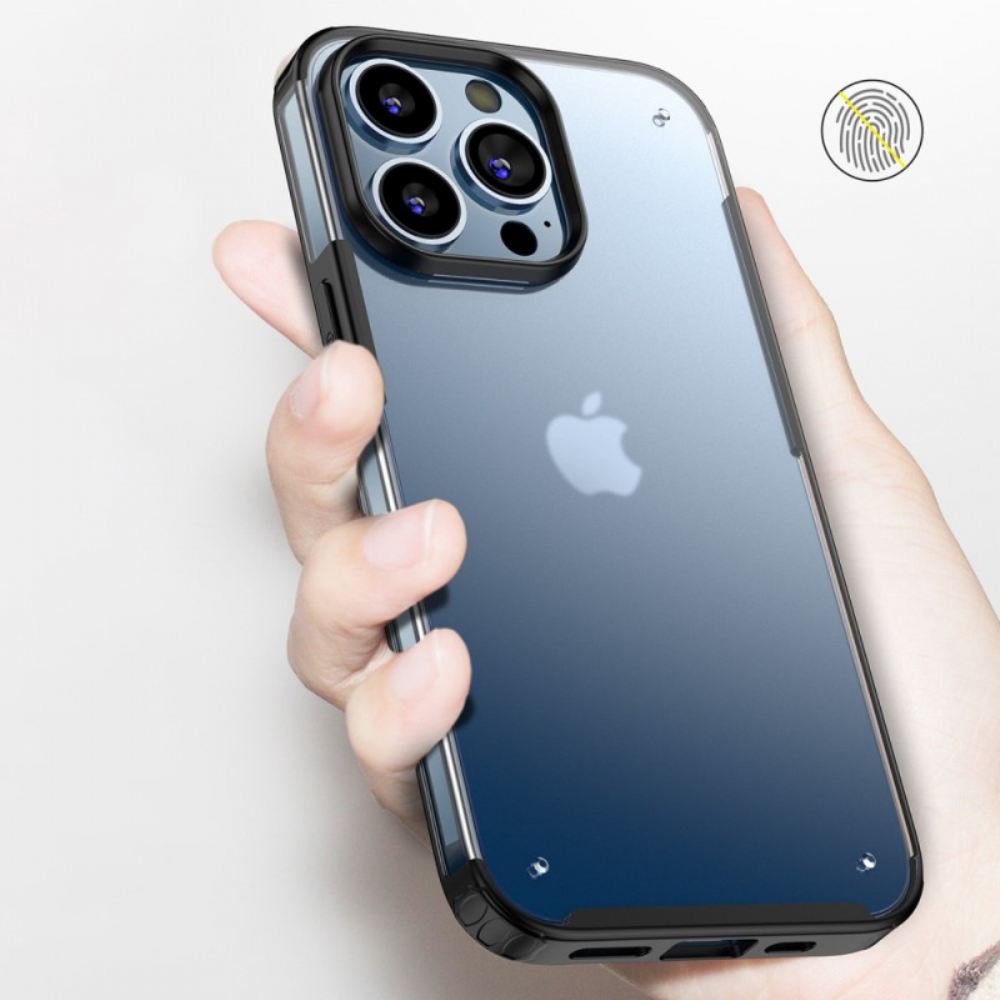 Kryt Na iPhone 14 Pro Max Průsvitné Silikonové Okraje