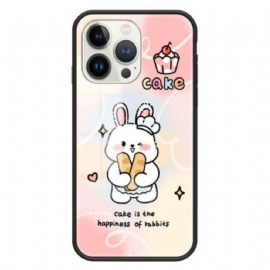 Kryt Na iPhone 15 Pro Tvrzené Sklo Happy Rabbit