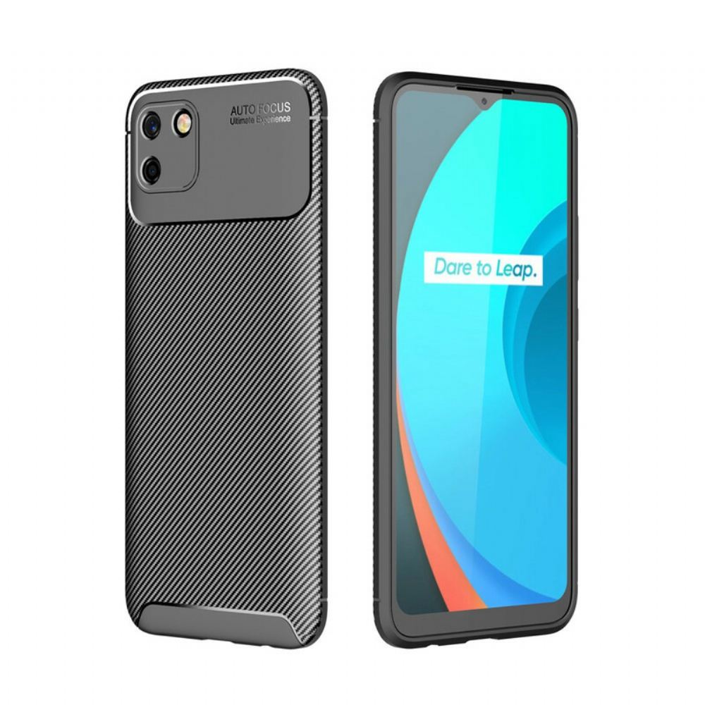 Kryt Na Realme C11 Flexibilní Textura Uhlíkových Vláken