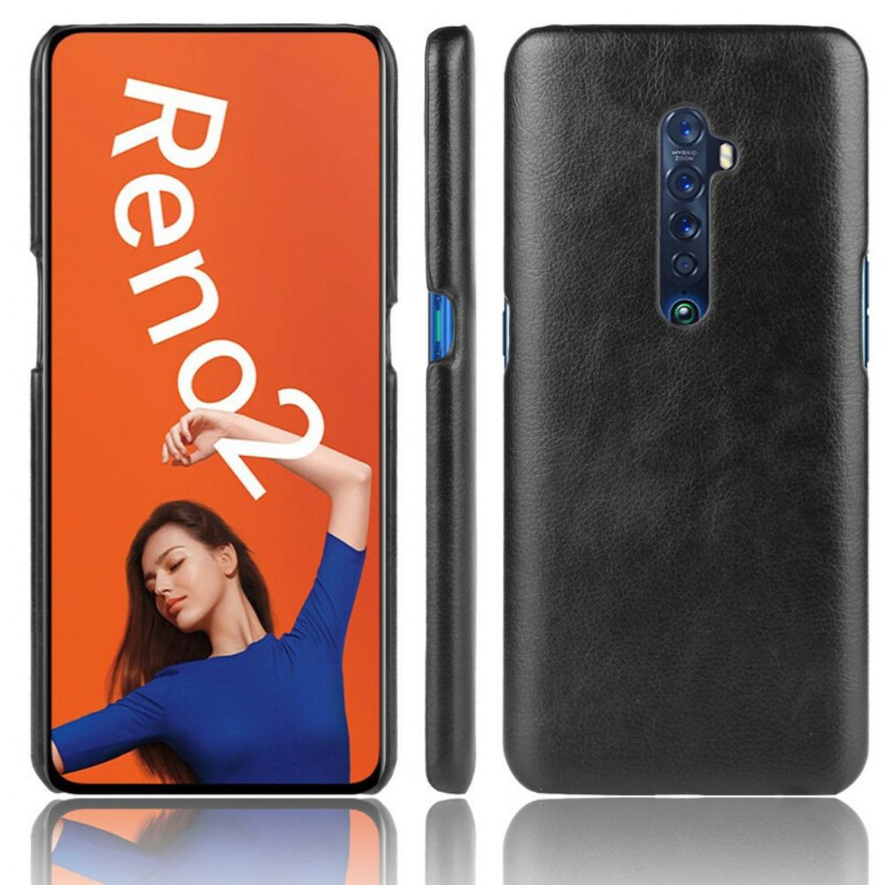 Kryt Na Oppo Reno 2 Kožený Efekt Litchi