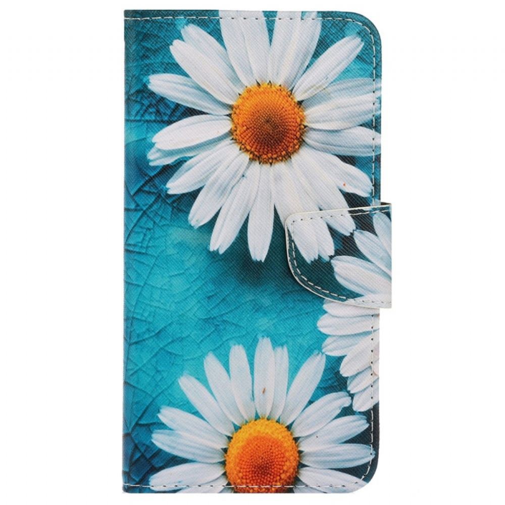 Flipové Pouzdro Na Xiaomi Redmi 10C Na Lana Strappy Daisies