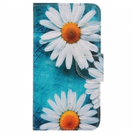 Flipové Pouzdro Na Xiaomi Redmi 10C Na Lana Strappy Daisies