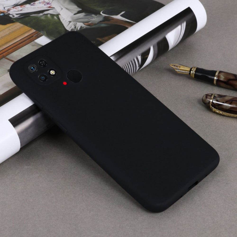 Kryt Na Xiaomi Redmi 10C Na Lana Řemínek Z Tekutého Silikonu