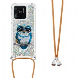 Kryty Na Mobil Na Xiaomi Redmi 10C Na Lana À Miss Owl Glitter Cord