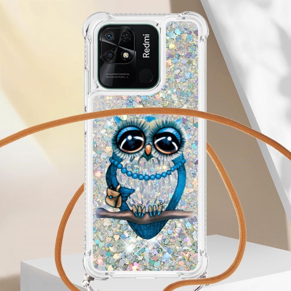 Kryty Na Mobil Na Xiaomi Redmi 10C Na Lana À Miss Owl Glitter Cord