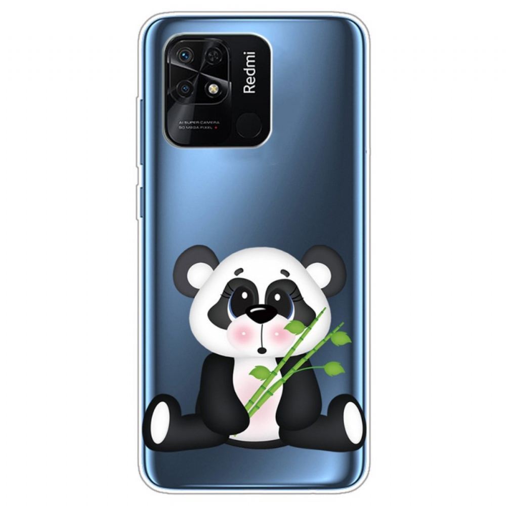 Kryty Na Mobil Na Xiaomi Redmi 10C Průhledná Krásná Panda