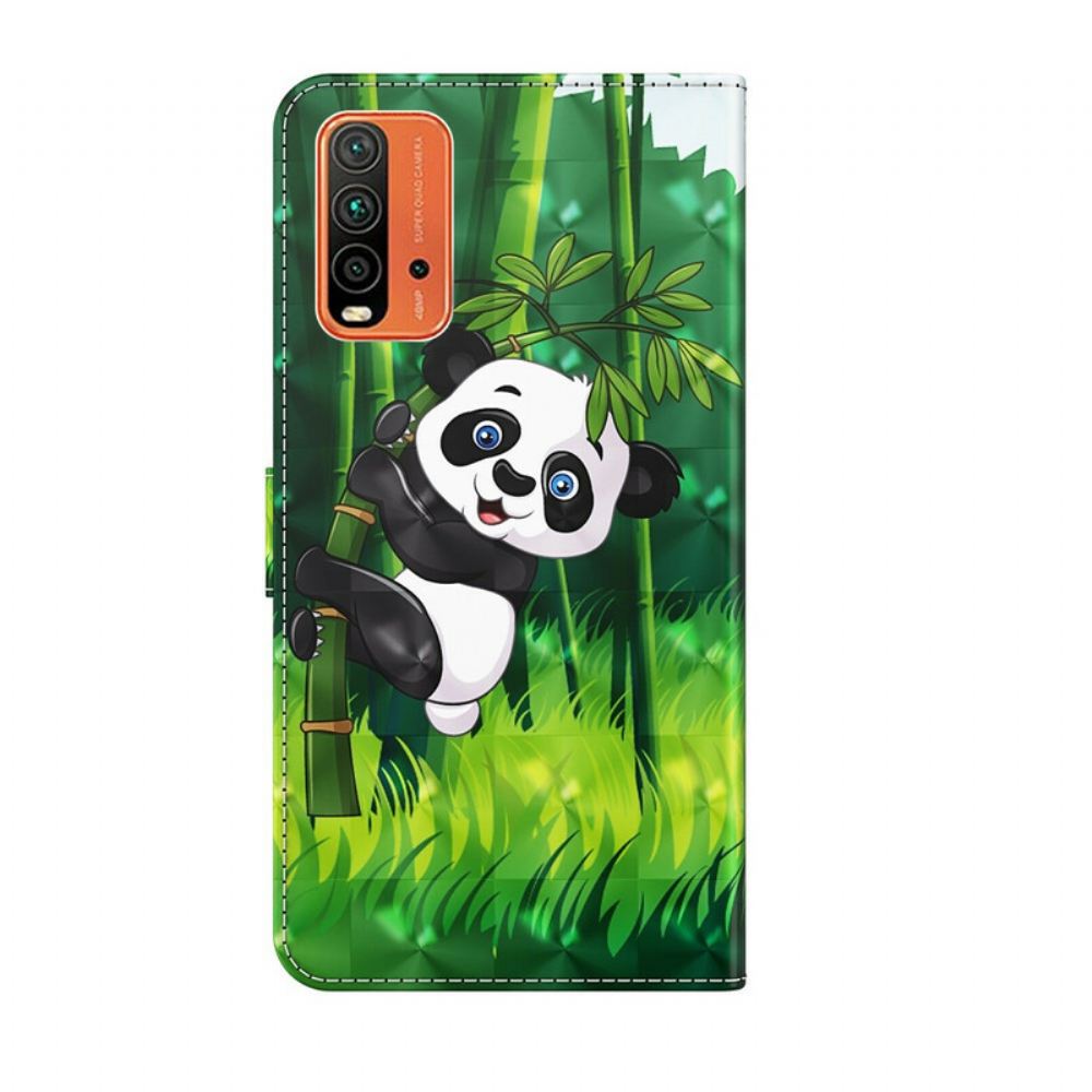 Flipové Pouzdro Na Xiaomi Redmi 9T Panda A Bambus