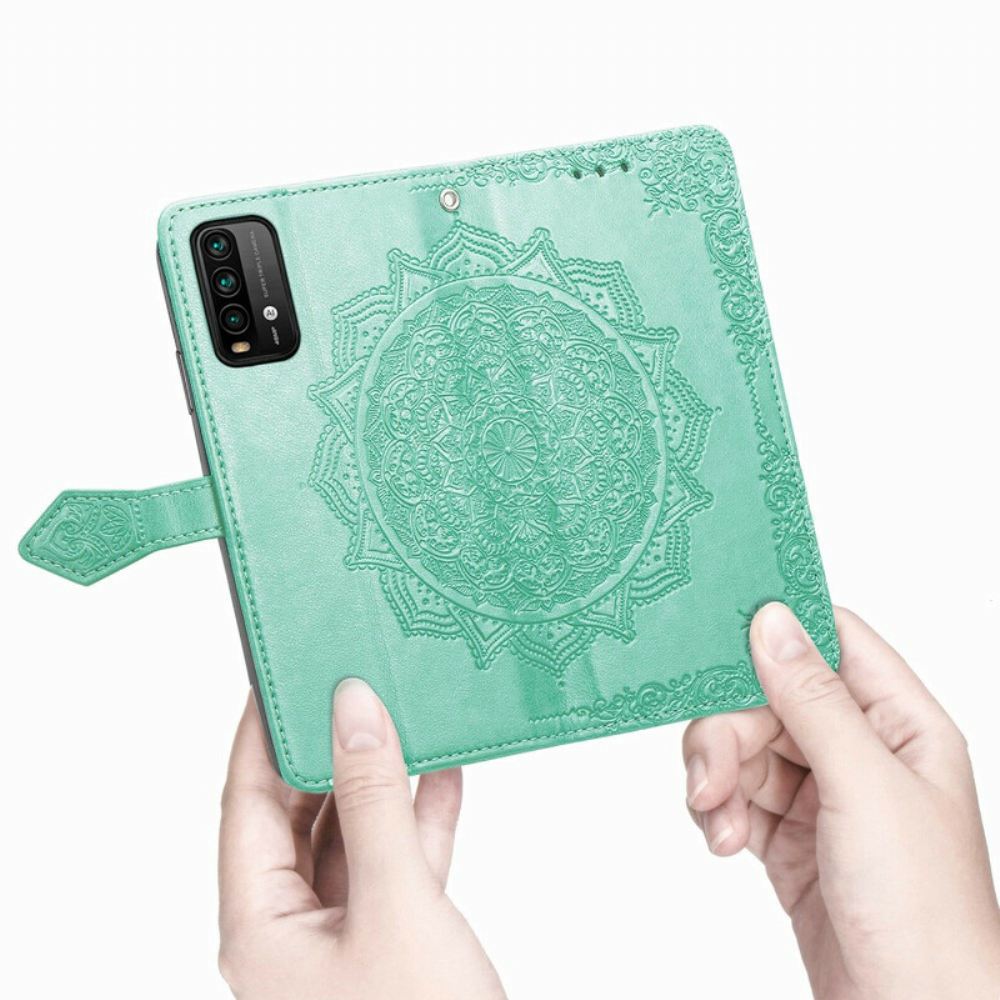 Flipové Pouzdro Na Xiaomi Redmi 9T Středověká Mandala