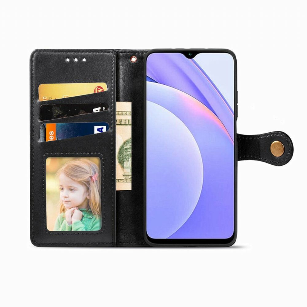 Flipové Pouzdro Na Xiaomi Redmi 9T Umělá Kůže A Vintage Spona