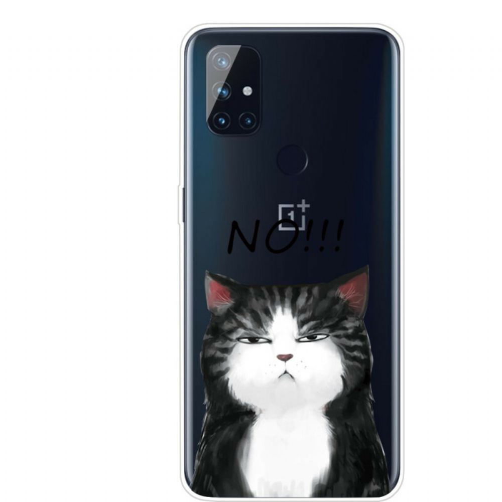 Kryt Na OnePlus Nord N10 Kočka Která Říká Ne