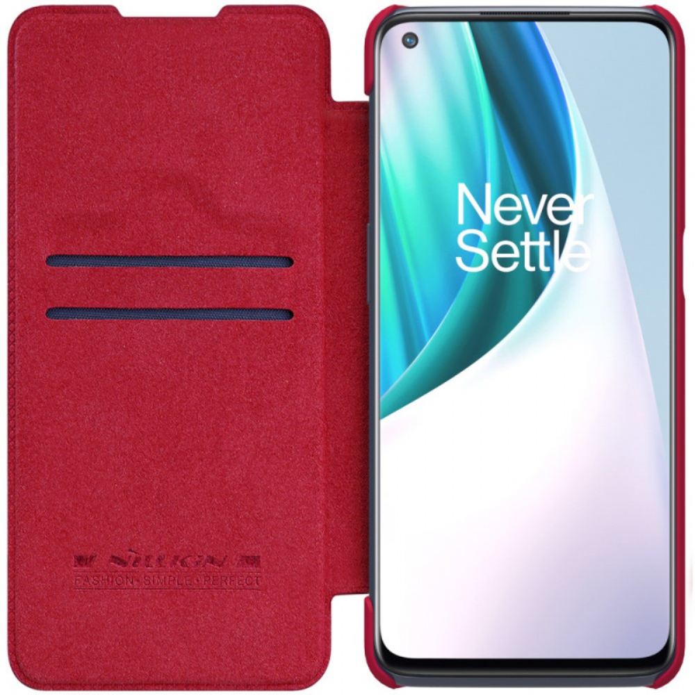 Kryty Na Mobil Na OnePlus Nord N10 Flipové Pouzdro Série Nillkin Qin