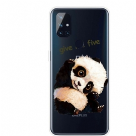 Kryty Na Mobil Na OnePlus Nord N10 Transparentní Panda Dej Mi Pětku