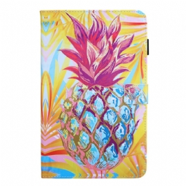 Flipové Pouzdro Na Samsung Galaxy Tab A 8" (2019) Oranžový Ananas