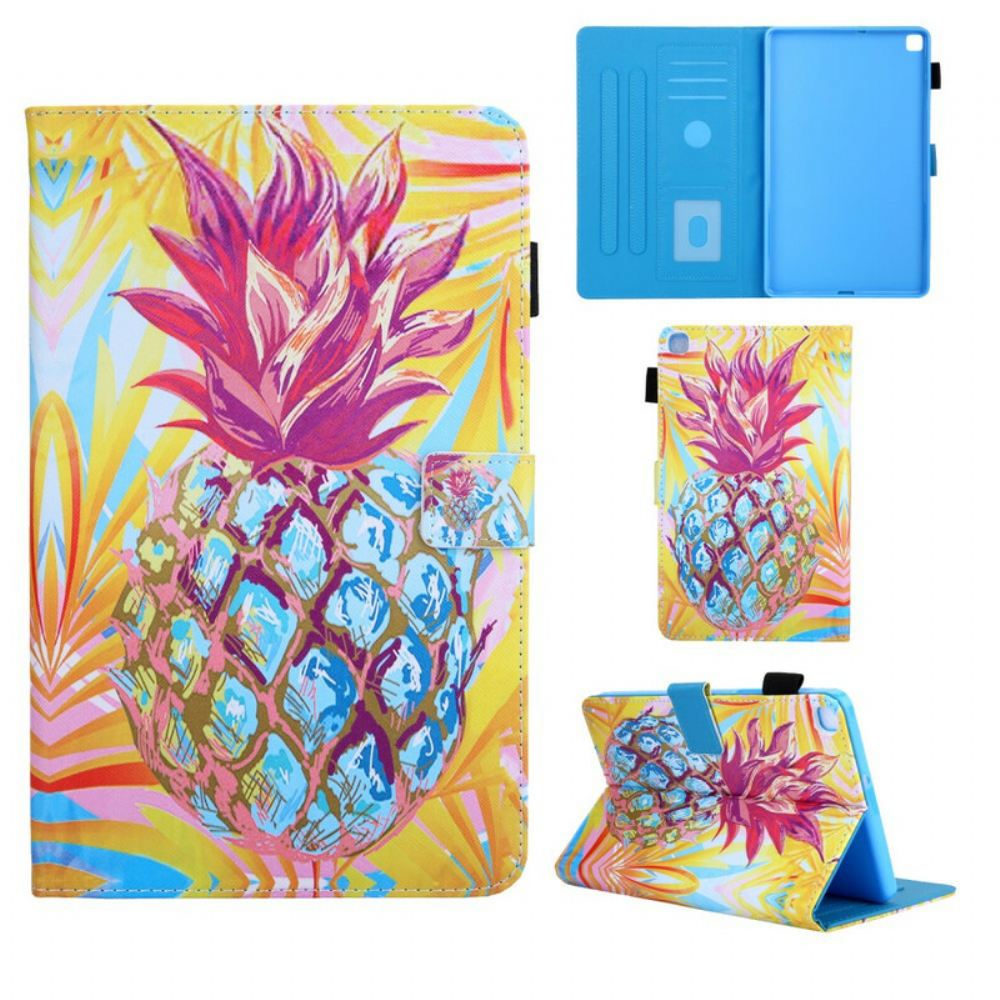 Flipové Pouzdro Na Samsung Galaxy Tab A 8" (2019) Oranžový Ananas