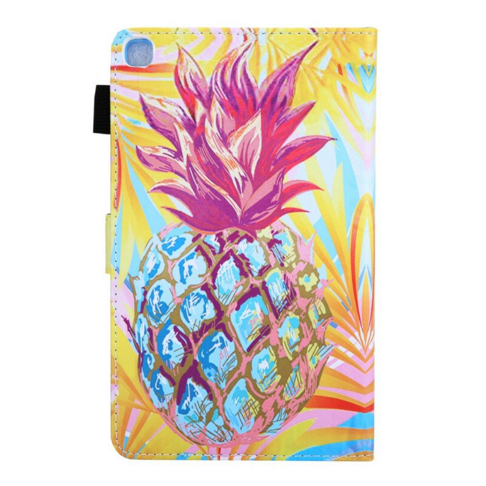 Flipové Pouzdro Na Samsung Galaxy Tab A 8" (2019) Oranžový Ananas