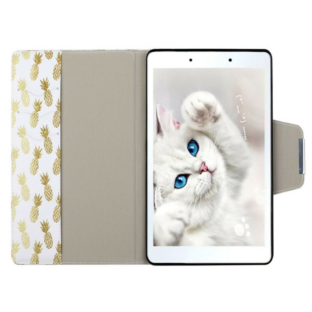 Flipové Pouzdro Na Samsung Galaxy Tab A 8" (2019) Zlatý Ananas