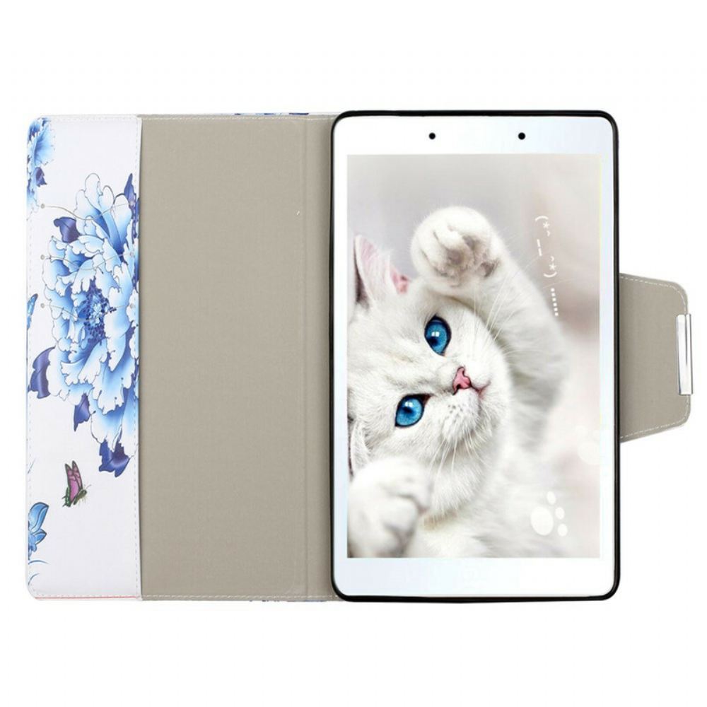 Kožené Pouzdro Na Samsung Galaxy Tab A 8" (2019) Květinová Výzdoba